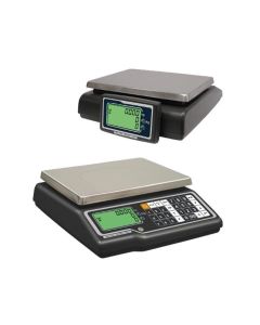 Preisrechenwaage TOP G-325 MB; 15/30 kg - 5/10 g; schwarz inkl. Netzgerät, Akkubetrieb; Kundenanzeige mit oder ohne Säule(EWG926)