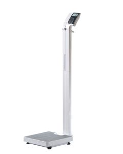 TOP Personenwaage mit Säule Mod. H151-6 max. 250kg / 100g, eichfähig Betrieb: Batterie o. Netzgerät (inkludiert)(IWG367)